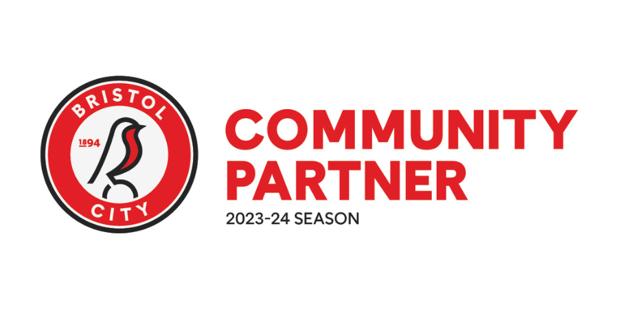 Bristol City Community Partner 2023/2024 season crest