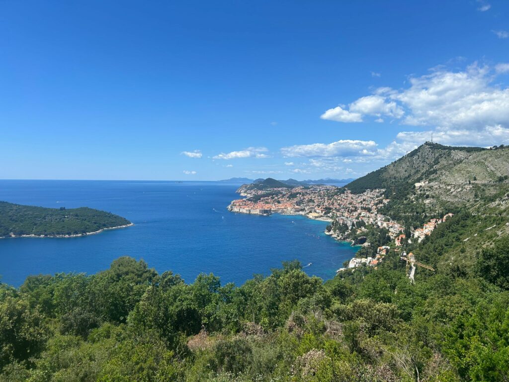 A viewpoint of Dubrovnik from Višnjica