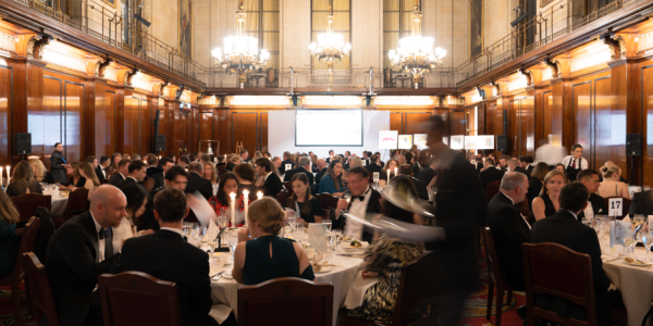 Seated Gala dinner at Merchant Taylors Hall